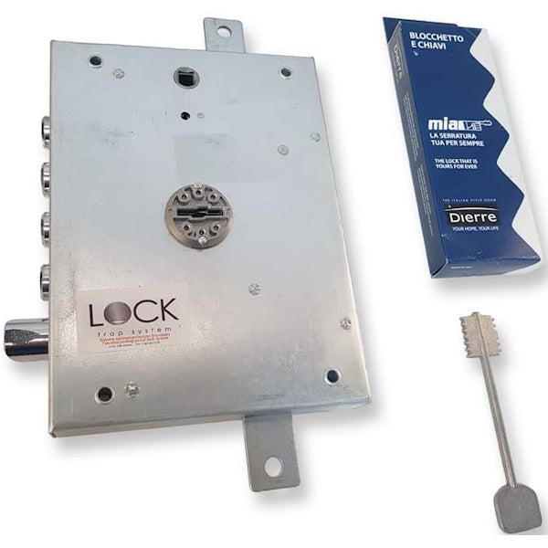 DIERRE SERRATURA APPLICARE TRIPLICE SERIE DOPPIA MAPPA ENTRATA MM70