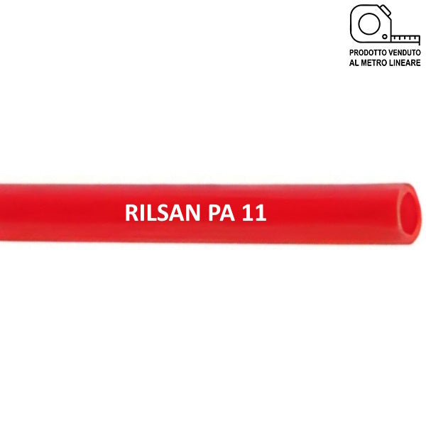 SPIRALFLEX TUBO ARIA RILSAN PA11 COLORE ROSSO AL MTL.