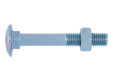 BULLONE A TESTA TONDA QUADRO SOTTOTESTA E DADO 4.8 UNI 5732 Z.B. M10X 30