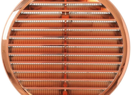 LA VENTILAZIONE GRIGLIA IN ABS TONDA CON MOLLE COLORE RAMATO