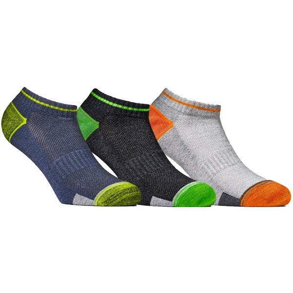 WRK CALZE DA LAVORO FANTASMINO CONF.3 PAIA COLORE FLUO ASSORTITI