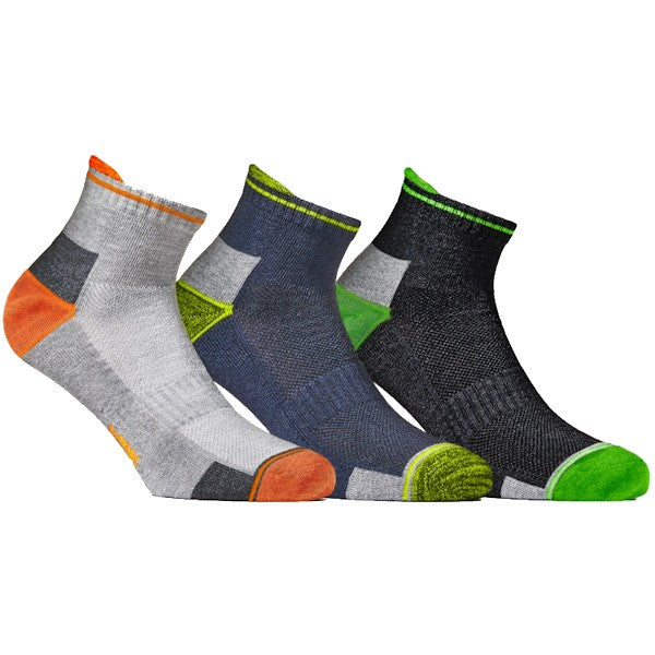 WRK CALZE DA LAVORO CORTISSIME CONF.3 PAIA COLORE FLUO ASSORTITI