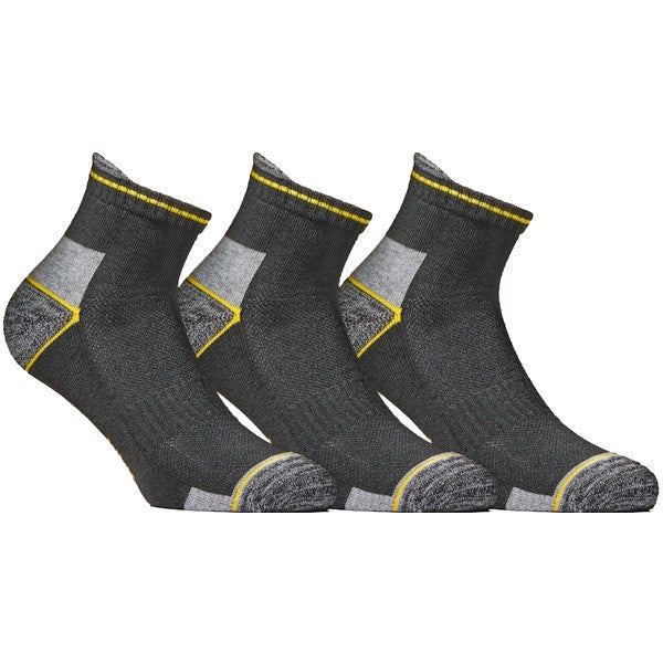 WRK CALZE DA LAVORO CORTISSIME CONF.3 PAIA COLORE NERO