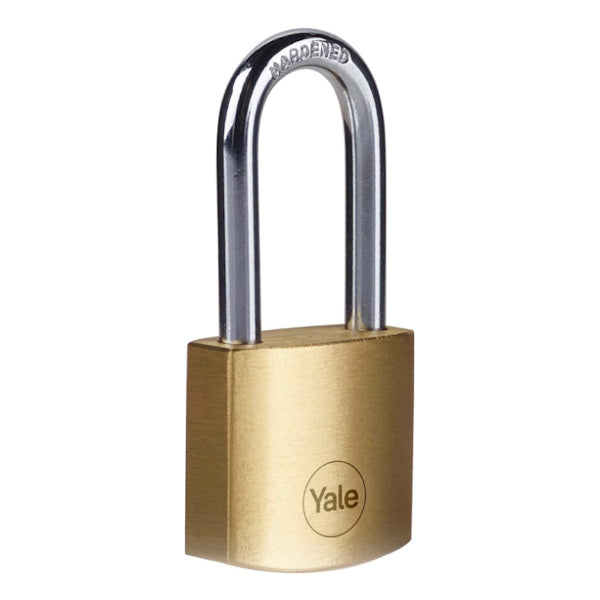 YALE LUCCHETTO OTTONE ARCO MEDIO IN BLISTER