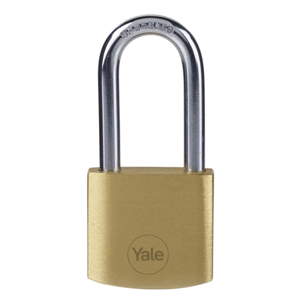 YALE LUCCHETTO OTTONE ARCO MEDIO IN BLISTER