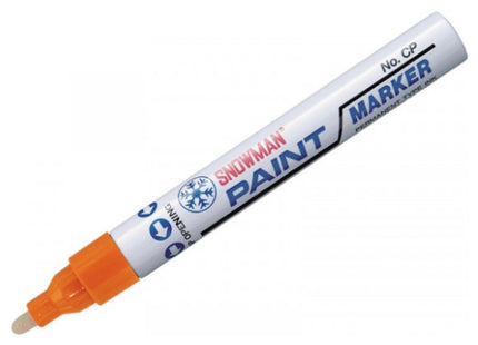 ULLMANN SNOWMAN MARCATORE PAINT MARKER PUNTA TONDA MM4,5 ARANCIO