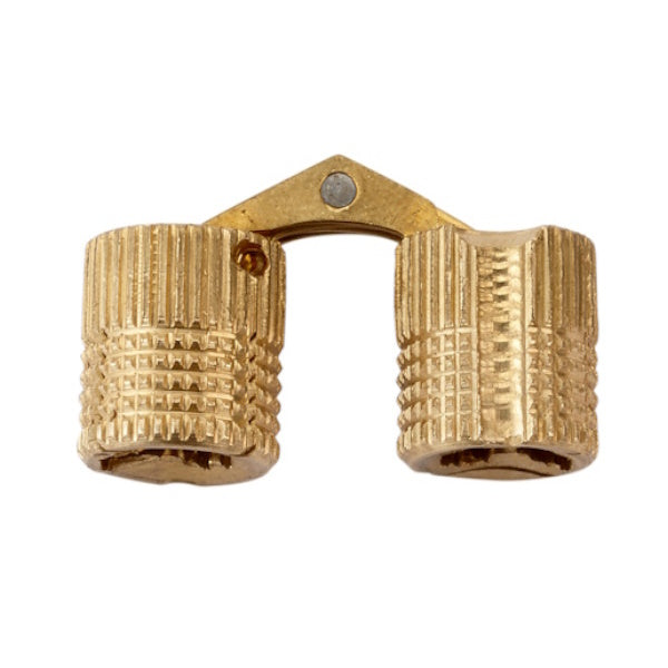 METAL STYLE CERNIERA DA INCASSO INVISIBILE IN OTTONE GREZZO CONF.DA PZ2