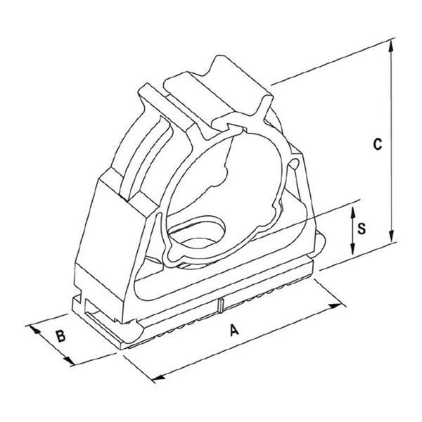 FISCHER FISSATUBO CHIUSO IN NYLON SCN