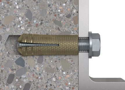 FISCHER  TASSELLI IN OTTONE CON VITE TE PO S K IN BLISTER