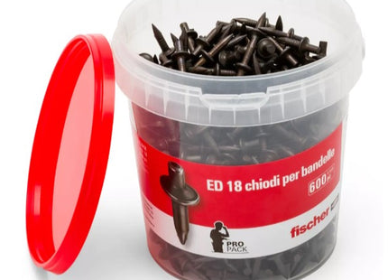 FISCHER CHIODI A PERCUSSIONE ED18 IN BARATTOLO PZ600