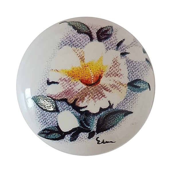 METAL STYLE POMOLO PER MOBILI IN PORCELLANA FLORENCE D.MM30