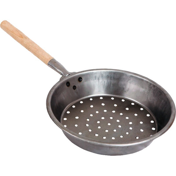 PADELLA PER CASTAGNE CON MANICO IN LEGNO D.CM 26