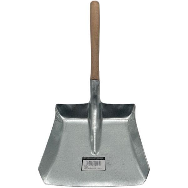 VILLA & SPREAFICO PALETTA PER CARBONE MOD. T22 Z CM23X23 MANICO IN LEGNO