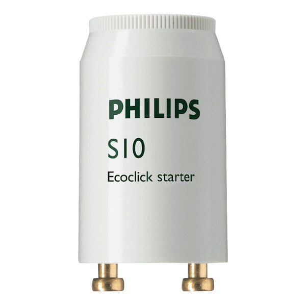 PHILIPS ECOCLIK STARTER S10 PER ACCENSIONE LAMPADE FLUORESCENTI