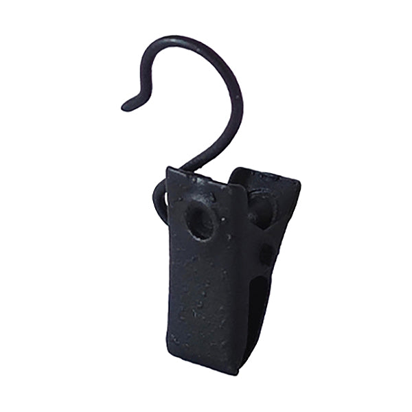 EMMEBI PINZETTE CON GANCIO PER TENDE FINITURA NERO CONF.DA PZ10