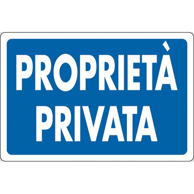 SEGNALE PROPRIETA' PRIVATA IN PLASTICA MM300X200