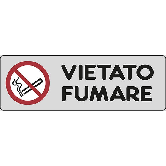SEGNALE VIETATO FUMARE ADESIVO MM150X 50