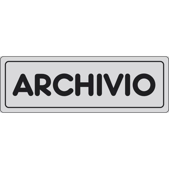 SEGNALE ARCHIVIO IN ALLUMINIO MM300X100
