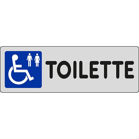 SEGNALE TOILETTE (DISABILI) ADESIVO MM150X 50