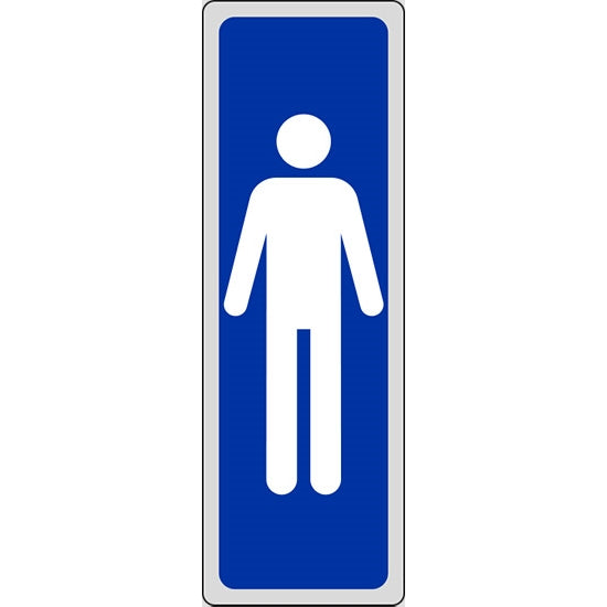 SEGNALE TOILETTE (UOMINI FIG.GRANDE) ADESIVO MM150X 50