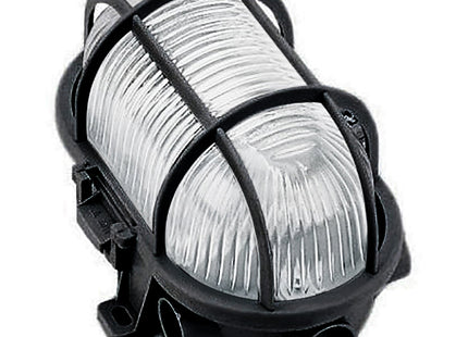FAEG PLAFONIERA MOD. TARTARUGA CON GABBIA IP44 COLORE NERO