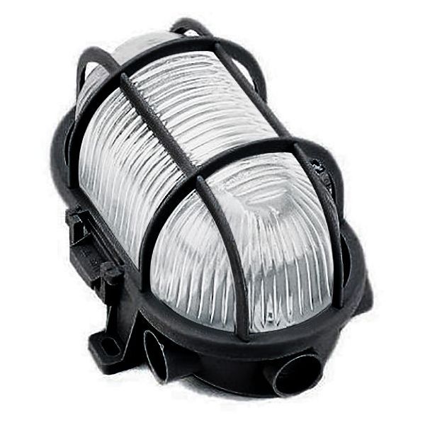 FAEG PLAFONIERA MOD. TARTARUGA CON GABBIA IP44 COLORE NERO