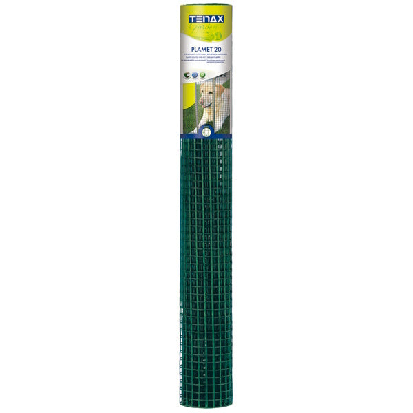 TENAX RETE PLAMET 20 IN FERRO ZINCATO PLASTIFICATO VERDE CONF.MT1,0X5
