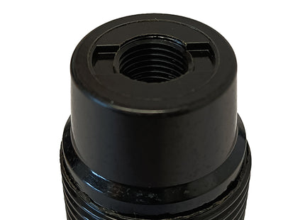 FAEG PORTALAMPADE IN TERMOINDURENTE CAMICIA FILETTATA E14 NERO PZ2