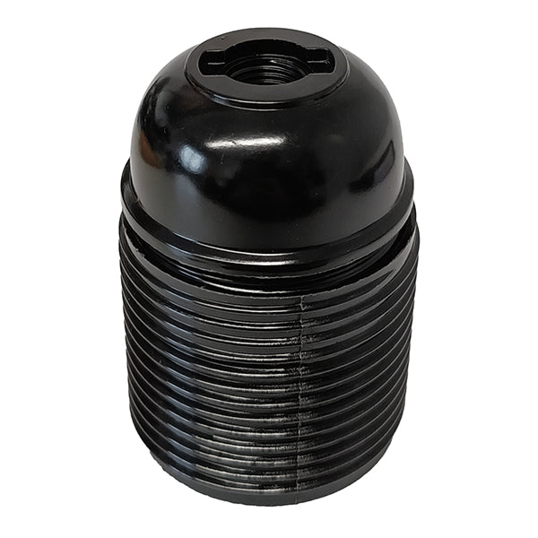 FAEG PORTALAMPADE IN TERMOINDURENTE CAMICIA FILETTATA E27 NERO PZ2