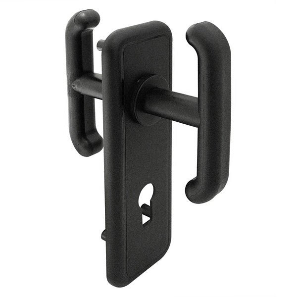 PREFER MANIGLIA PER PORTE BASCULANTI CILINDRO SAGOMATO QUADRO MM8 NERA