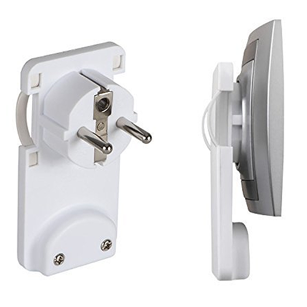 FAEG PRESA CIVILE SCHUKO 2P+T 16A SUPER PIATTA USCITA CAVO 90° BIANCO