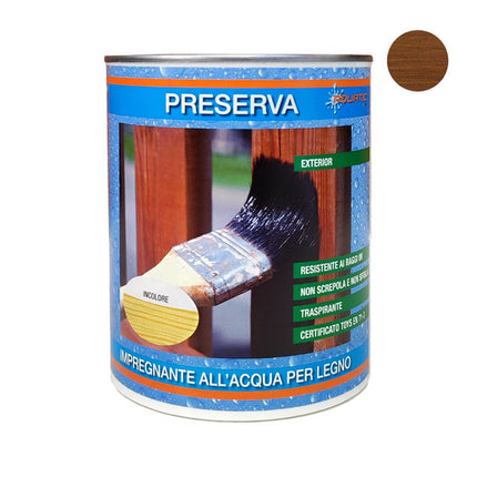 VERNITES PRESERVA IMPREGNANTE ALL'ACQUA NOCE CHIARO LT 0,75