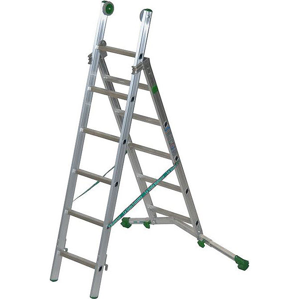 FACAL SCALA SUPER PRIMA 2 ELEMENTI TRASFORMABILE IN ALLUMINIO