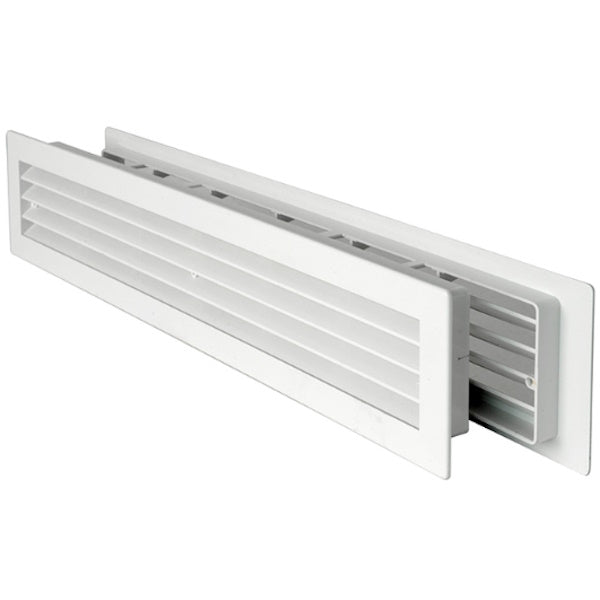 LA VENTILAZIONE GRIGLIA IN ABS DA INCASSO TELESCOPICA MM480X 98 BIANCO