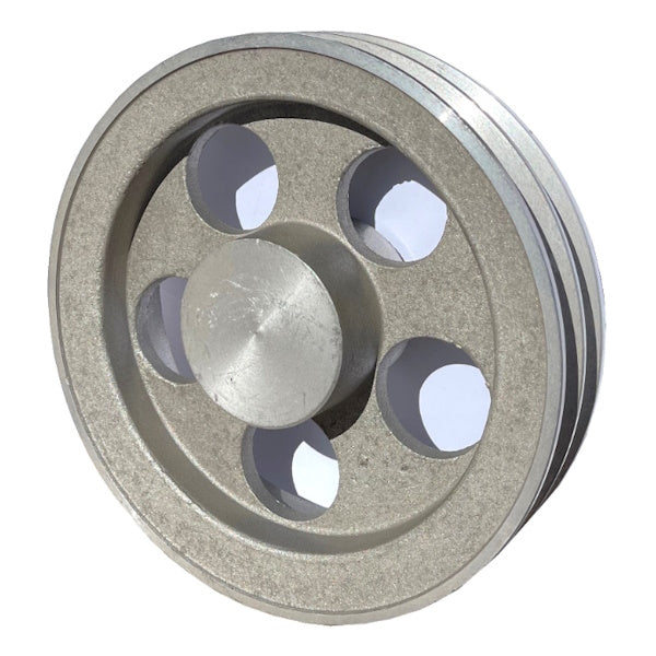 PULEGGIA TRAPEZOIDALE PT SPB-B MOZZO PIENO D.MM180 2 GOLE ALLUMINIO