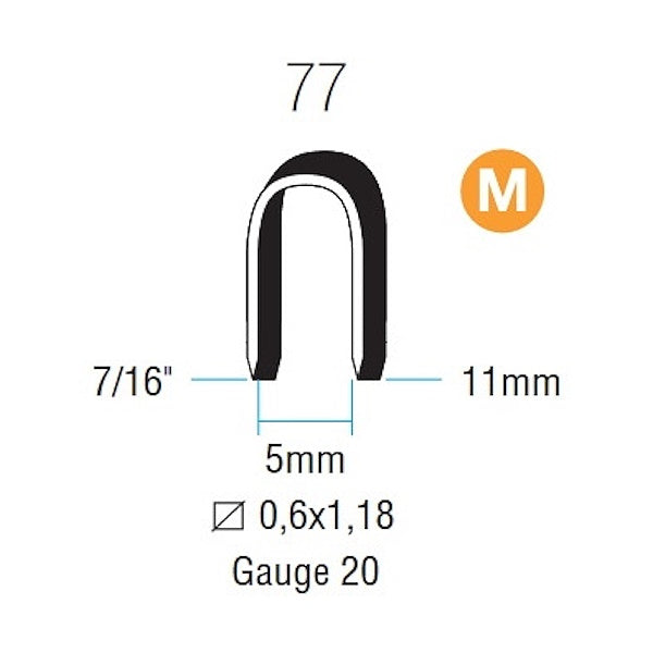 RO-MA PUNTI CAVETTI 77/11 CONF.DA PZ 1000*