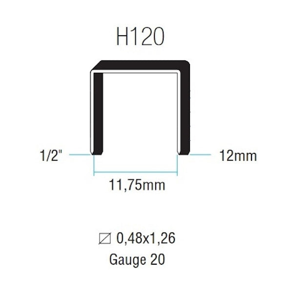 RO-MA PUNTI LEGGERI SENCO SERIE H120 MOD. H1212 CONF.DA PZ 7000