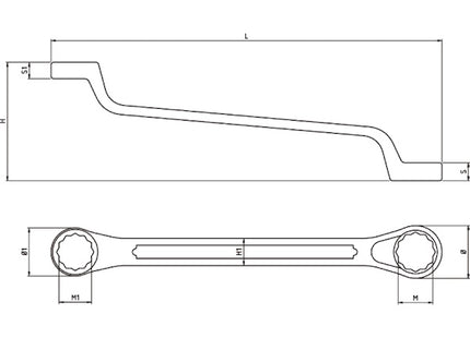 BETA    90 CHIAVE POLIGONALE DOPPIA CURVA