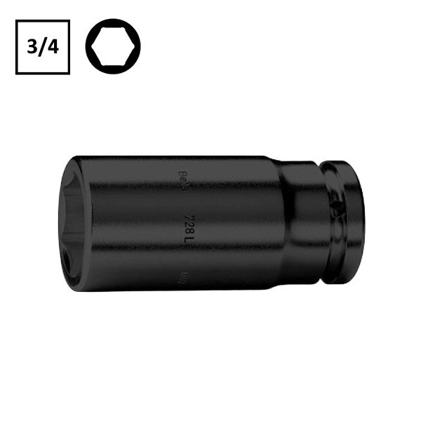 BETA   728LS CHIAVE A BUSSOLA MACCHINA ESAGONALE LUNGA SOTTILE 3/4&quot;