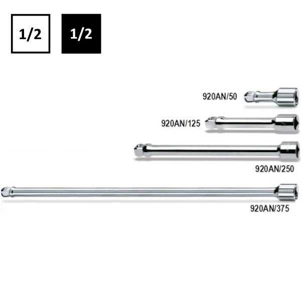 BETA   920AN PROLUNGA CON ATTACCO QUADRO MASCHIO E FEMMINA ANGOLARE 1/2"