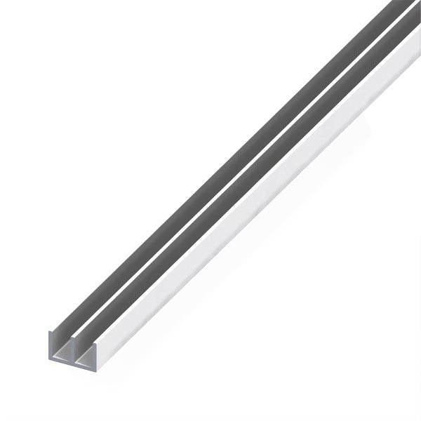 ALFER PROFILO GUIDA ALLUMINIO ANODIZZATO ARGENTO MT.1