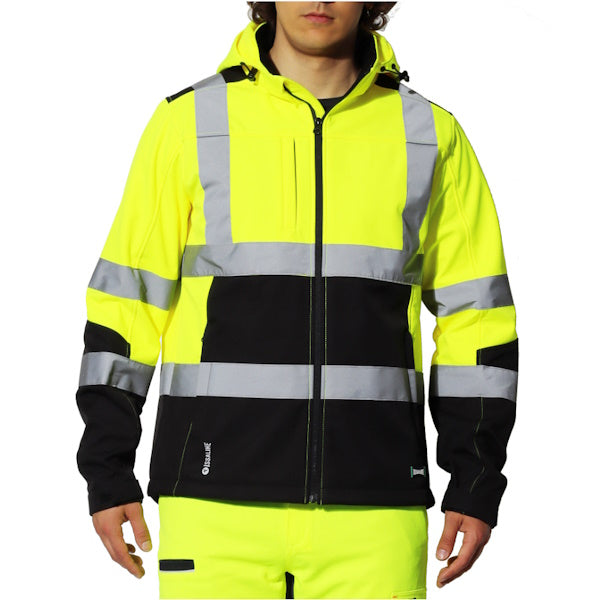 ISSA GIACCA LAVORIS HIVI ALTA VISIBILITA' GIALLO FLUO/BLU NAVY