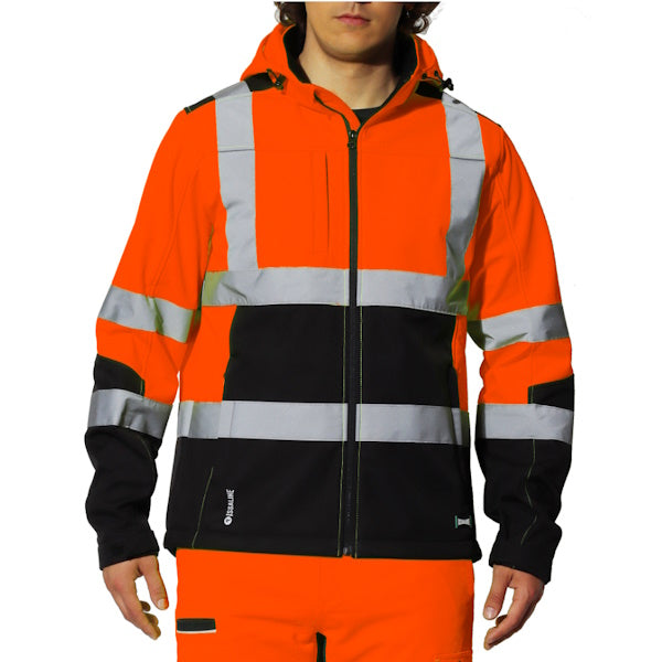 ISSA GIACCA LAVORIS HIVI ALTA VISIBILITA' ARANCIO FLUO/BLU NAVY
