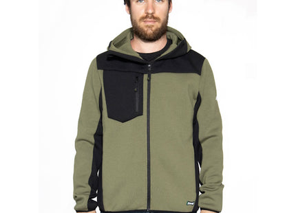 ISSA GIACCA CON CAPPUCCIO FYNOR COLORE VERDE/NERO