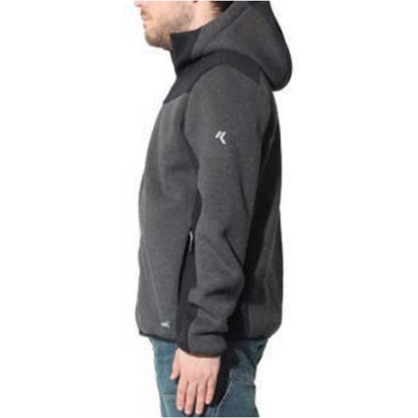 ISSA GIACCA CON CAPPUCCIO FYNOR COLORE GRIGIO/NERO