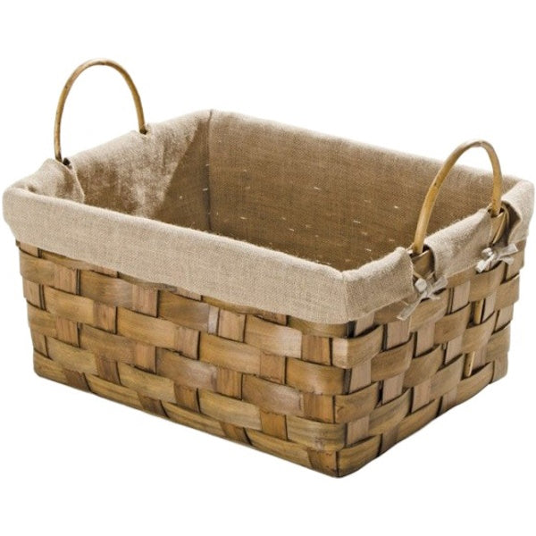 VERDELOOK CESTA PORTALEGNA RETTANGOLARE CON MANICI