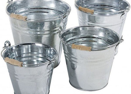 VERDELOOK SECCHIO ZINCATO A CALDO CON IMPUGNATURA IN LEGNO