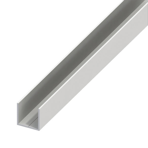 ALFER PROFILO QUADRATO A U PVC BIANCO MM 7,5X1,0 MT2,5