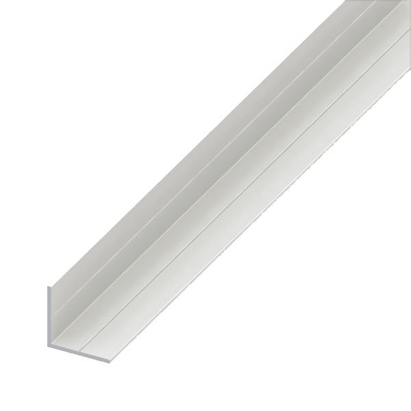 ALFER ANGOLARE LATI UGUALI SCANALATI PVC BIANCO MT.2,5
