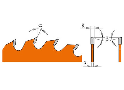 CMT LAMA PER TAGLIO LEGNO LUNGO E TRAVERSO VENA